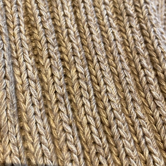 Gant Hand Intarsia Cotton Argyle Diamond Knit Sweater Tan Gold Green Brown L - Picture 5 of 6